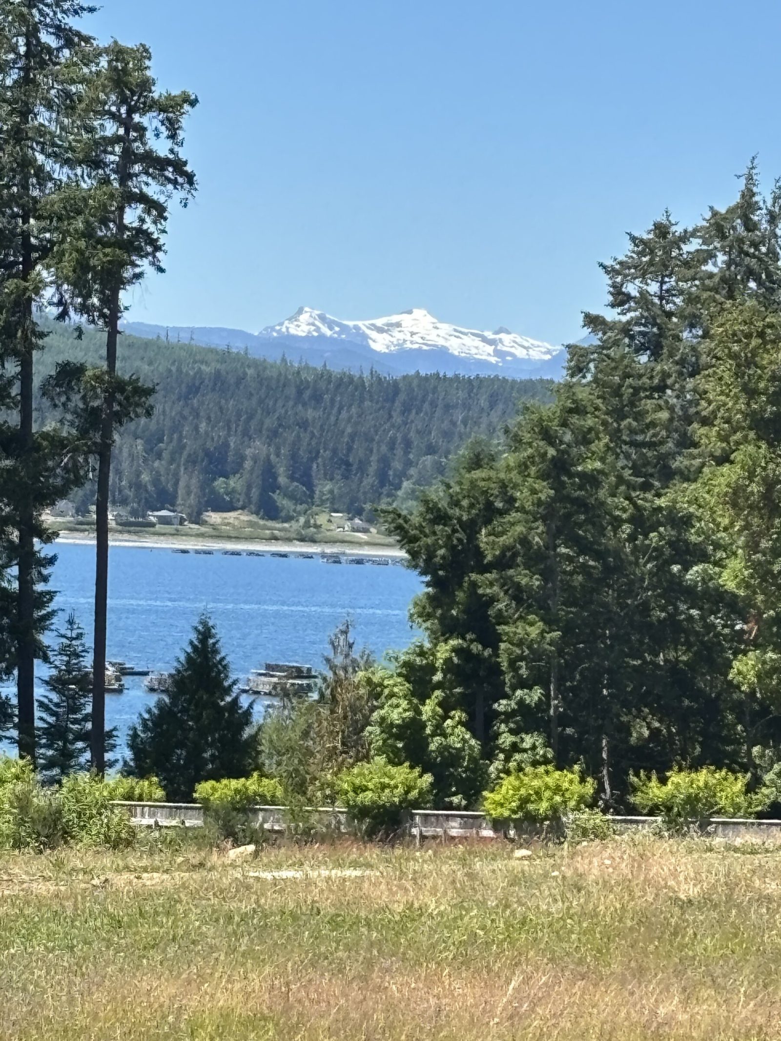 Glacier view across the sound