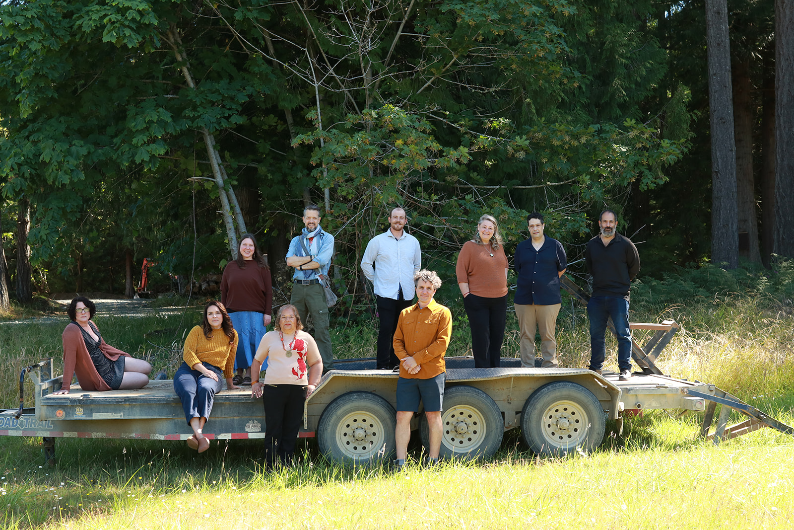 Camp Denman faculty and staff gathered on Denman Island
