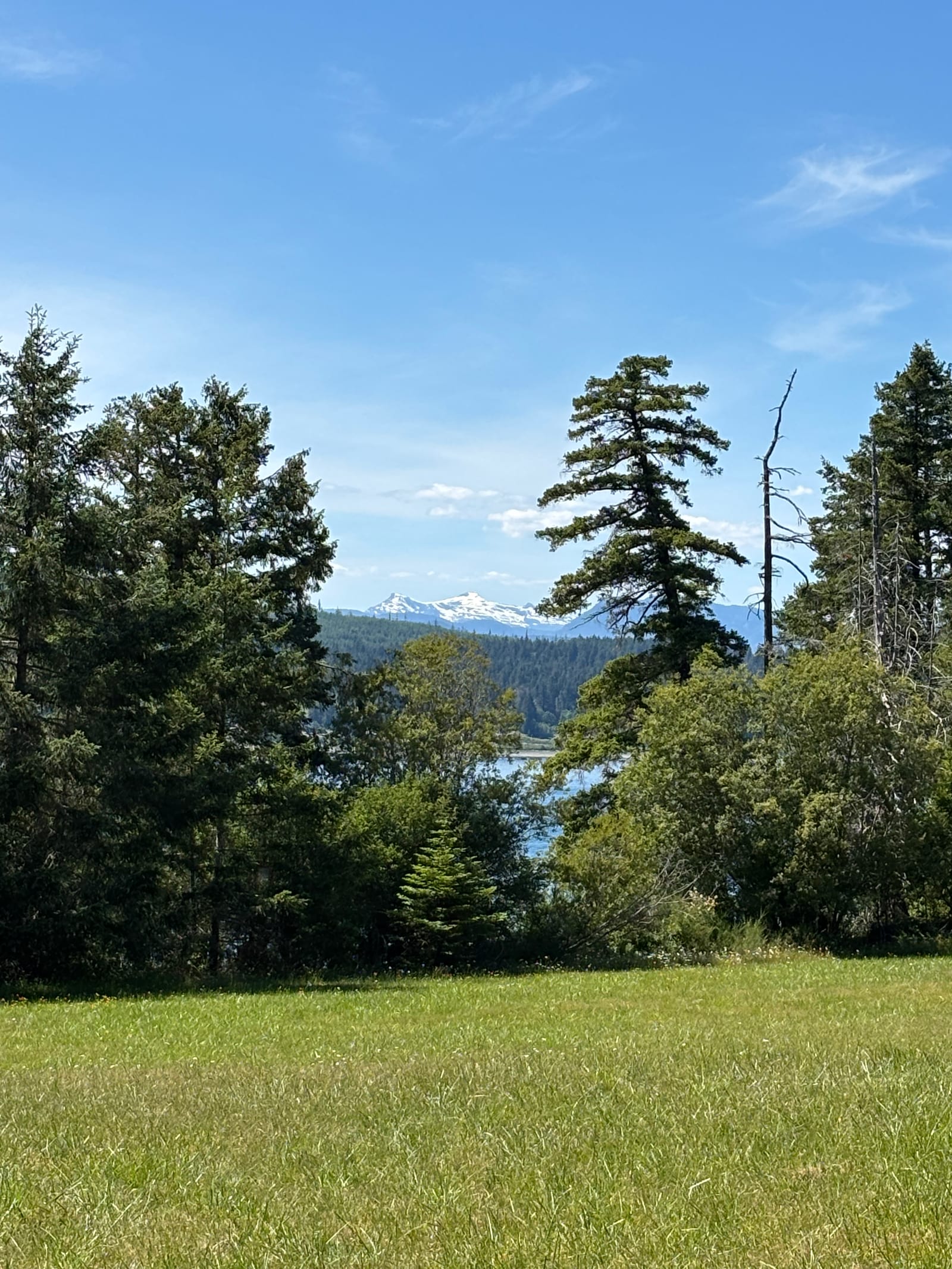 Mountain view across the water